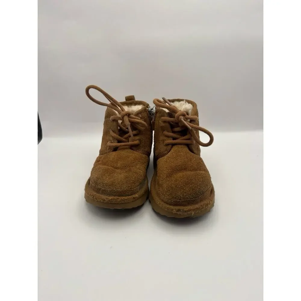 Ugg Toddler Neumel II Boots Suede Brown/Beige Size 9